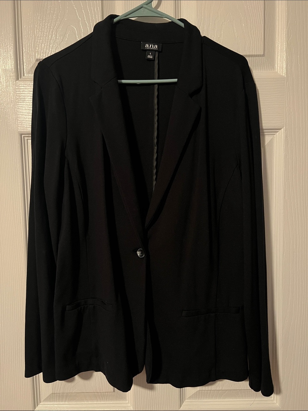 a.n.a Black Single-Button Women's Blazer - Classic Tailored Style